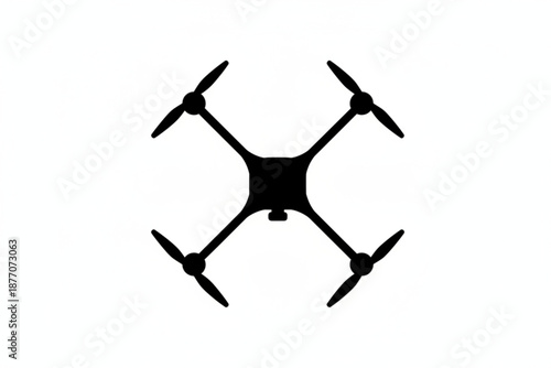 Skyward Gaze: A sleek silhouette of a drone, soaring high against the vast expanse, captures the essence of modern aerial technology.
