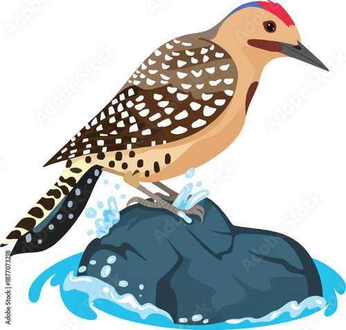 vector illustration of a bird