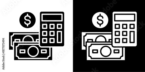 Incomee Icon Set White Glyph Style Collection