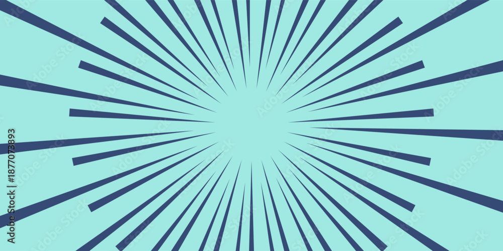 Fototapeta premium Abstract vector Blue Radial Burst Geometric Background Pattern. vector illustrtation eps10