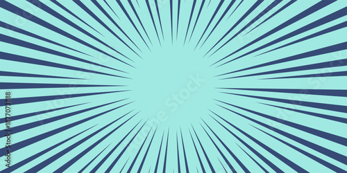Abstract vector Blue Radial Burst Geometric Background Pattern. modern design