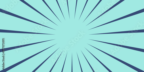 Abstract vector Blue Radial Burst Geometric Background Pattern.