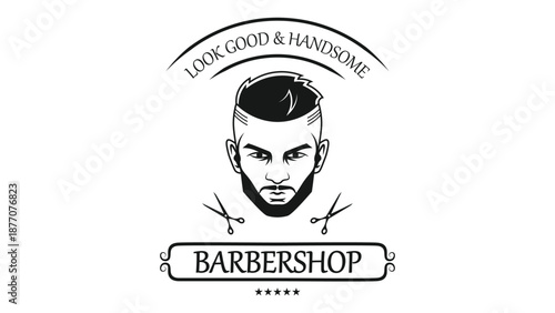 barber shop logo