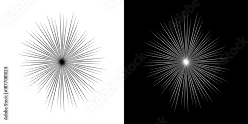 Dynamic abstract spiral sound wave rhythm lines. Circular spiral sound wave rhythm of lines. Circular futuristic abstract lines, black and white background.