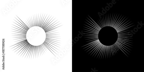 Dynamic abstract spiral sound wave rhythm lines. Circular spiral sound wave rhythm of lines. Circular futuristic abstract lines, black and white background.