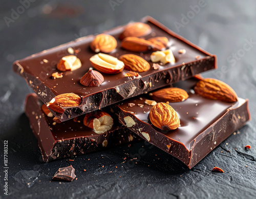 ナッツ入りの板チョコレート/Chocolate bar with nuts