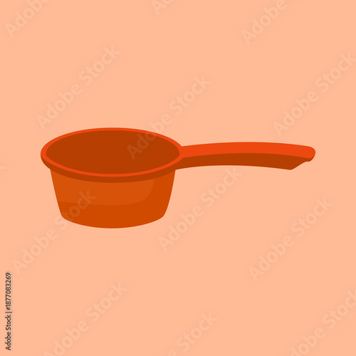 Illustration of an Orange Water Ladle