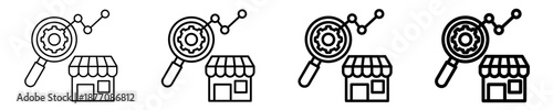Market Testing  Icon Set Different Style Collection