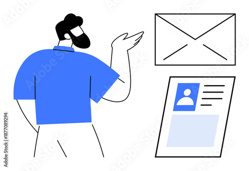 Business networking. Business networking with digital profiles and email communication. Business networking for corporate outreach, professional branding, and team collaboration. communication