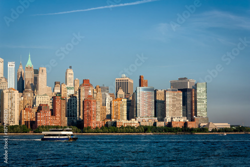 Lower Tip of Manhattan Island in Early Summer - New York City