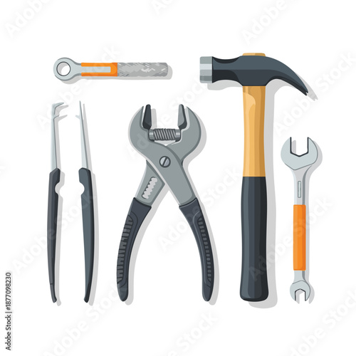 Hammer Pliers Wrenches and Other Tools.