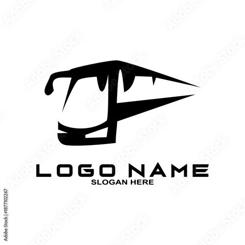 Bus Icon, travel bus logo template.