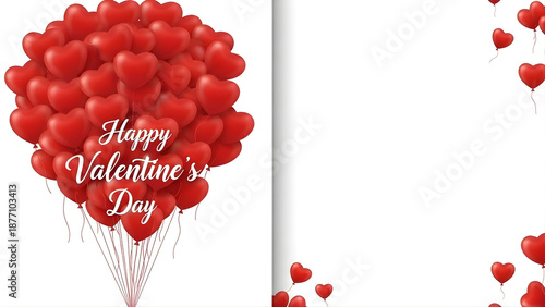 Valentine’s Day Romantic Love Concept With Hearts and Warm Atmosphere 