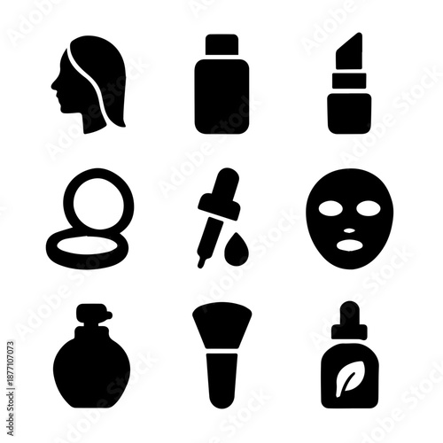Beauty & Skincare Icon Sheet