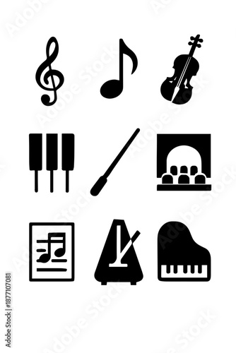 Classical Music Icon Sheet