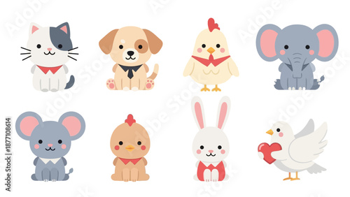 Collection of Cartoon Animals and Creatures.