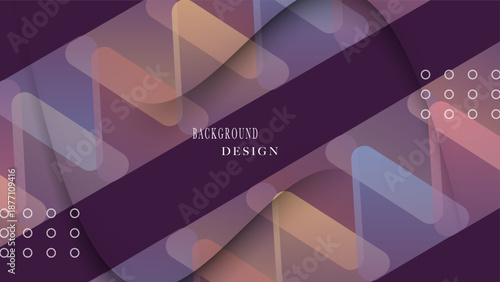 Minimal geometric background gradient shapes composition 