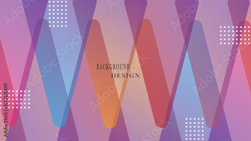 Geometric background template banner colorful