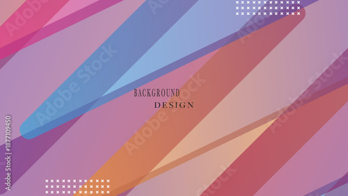 Geometric background template banner colorful
