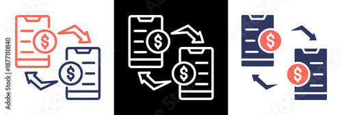 Money Transfer triplestyle icon