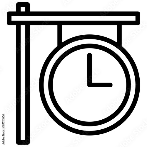 train station clock icon