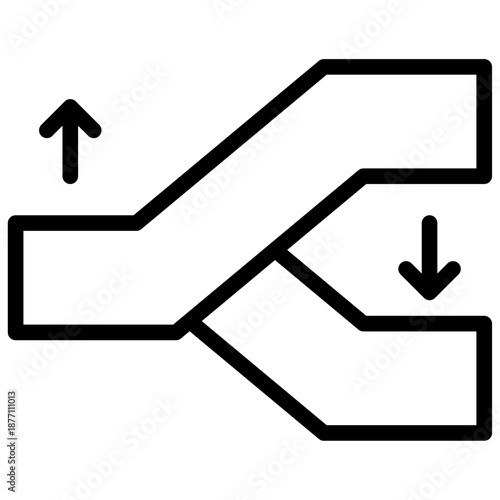 escalator up and down 