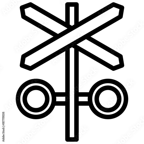 train station sign icon