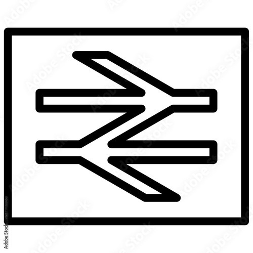 railway sign icon