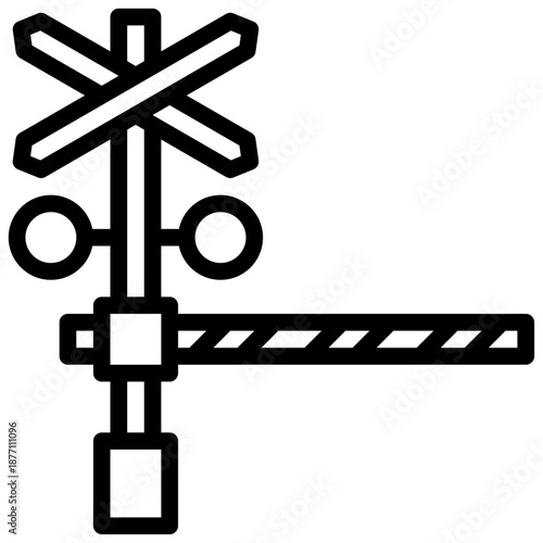 railway barrier icon