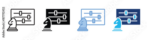 Controls icon set multiple style collection