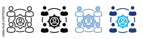 Resource icon set multiple style collection