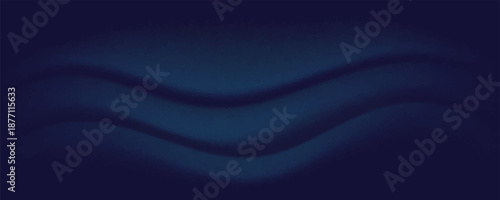 Navy blue silk satin. Silky shiny fabric. Dark luxury background with space for design. Banner. Wide. Long. Panoramic.