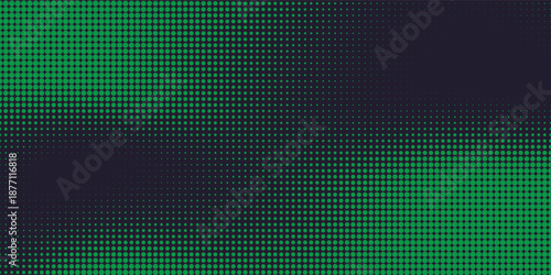 Abstract halftone dots green grunge background. green design art
