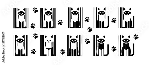 Cats, Siamese cats are like a QR code, a barcode