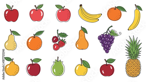 A vibrant collection of various fresh fruits, showcasing a healthy and colorful assortment.