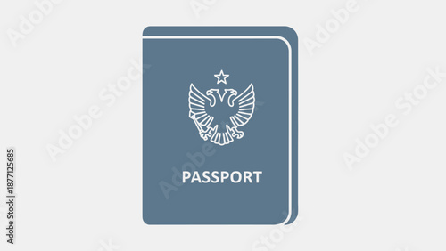 Passport Identification Document Icon Symbol