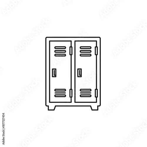 Simple Metal Locker Cabinet for Gym, School, or Workplace Storage Solutions