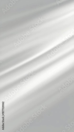 Abstract white and gray flowing satin fabric material. suitable for backgrounds, fashion design, or elegant product presentations. Create luxury concepts with ease.