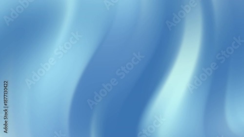 Elegant looping animation of soft blue liquid waves moving smoothly. Abstract silk or water texture suitable for corporate, medical, or technology presentations.