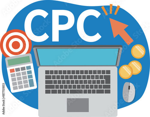 CPC クリック単価のイメージイラスト