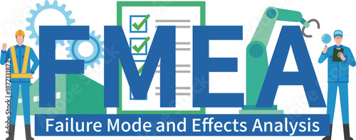 FMEA　故障モード影響解析のイメージイラスト