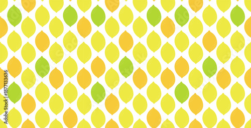 Seamless Lemons pattern. Citrus repeating background. Summer Fruit Backdrop.