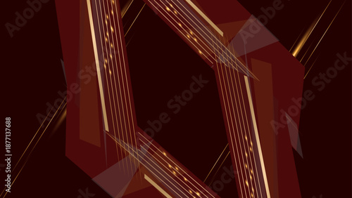 dark red and gold abstract background