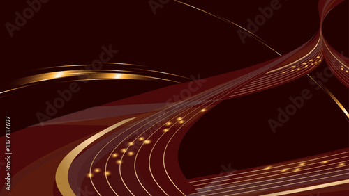 dark red and gold abstract background