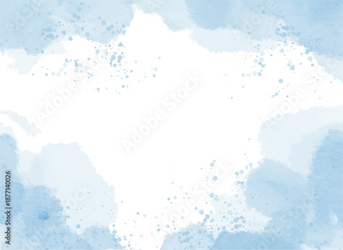 Wallpaper Mural Blush Blue Watercolor Stains Hand-Drawn Paint Stroke Abstract Background for Invitations and Birthdays
 Torontodigital.ca