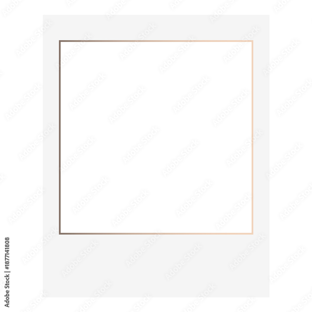 Fototapeta premium Instant film frame png sticker, transparent background