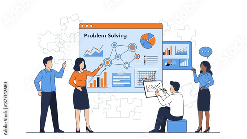 Teamwork and problem solving with data analysis and strategy