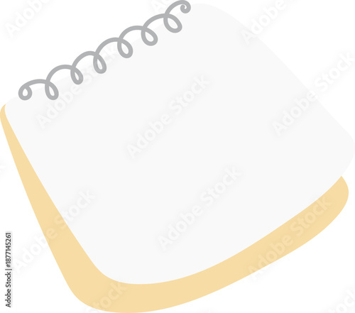 Cute Sketchbook Icon. Colorful Flat Illustration of Drawing Book for Kids and Art