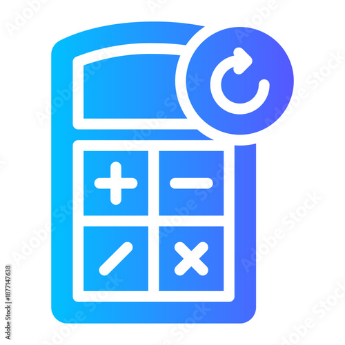 circular arrow gradient icon