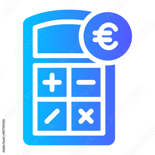 euro gradient icon